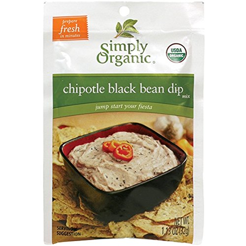Simply Organic Chipotle Black Bean Dip (Pack of 3)