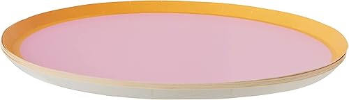 Miniatura 2 de C.R. Gibson TW12-25056 Kailo Chic - Juego de platos llanos de papel desechables para fiestas, 10.5 pulgadas de diámetro, lavanda y naranja, 8
