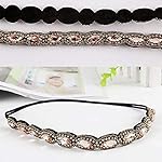 Teenitor 5pcs Hairbands for Women, 5 Rhinestone Beaded Headbands, Head Bands for Women's Hair Fashionable Handmade Crystal Beaded Elastic hairbands, 20-26.8"(51-68cm), 1 Count (Pack of 5), HAIRBAND - Image 5
