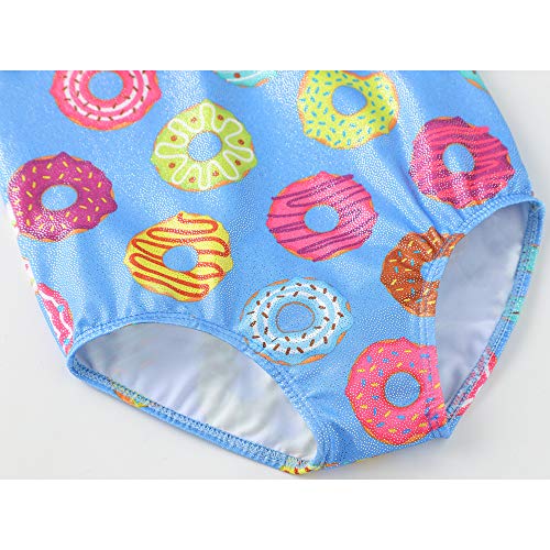 HOZIY Gymnastics Leotards for Girls Toddlers Kids Sleeveless Tumbling Outfits for Dance Print