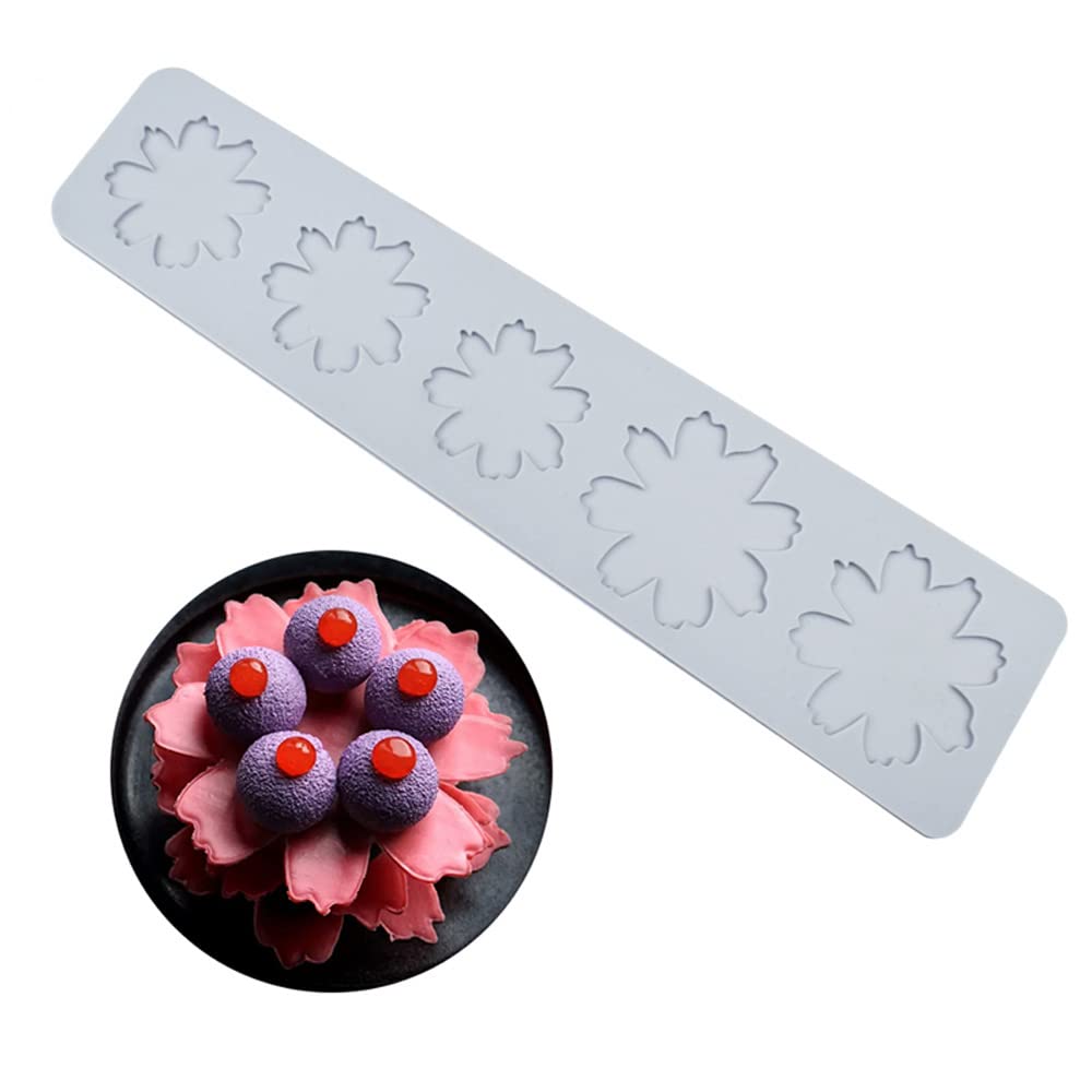 Stampo Pizzo Per Torte In Silicone - Per Decorazione Fondente, 3 Forme Colonna/Goccia - Foto 5