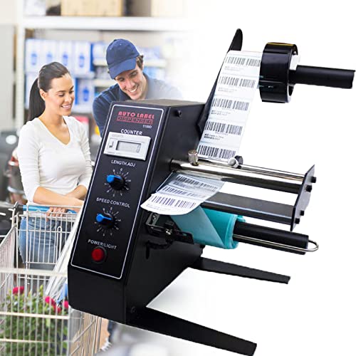Dispensador eléctrico de etiquetas automático para agilizar el etiquetado de envases variados