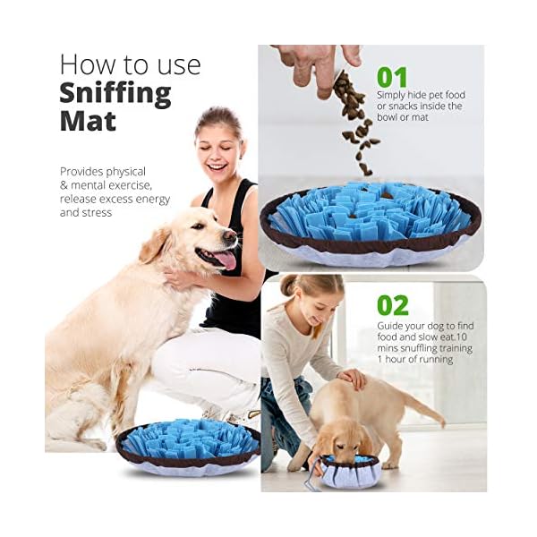 PET-ARENA-Adjustable-Snuffle-mat-for-Dogs-Dog-Puzzle-Toys-Enrichment-Pet-Foraging-mat-for-Smell-Training-and-Slow-Eating-Stress-Relief-Interactive-Dog-Toy-for-Feeding-Dog-Mental-Stimulation-Toys Adjustable Snuffle Mat for Dogs