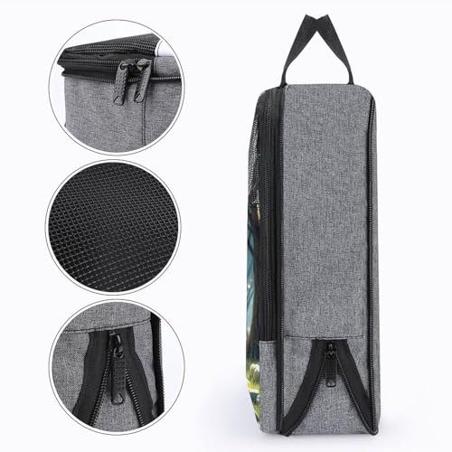 Bolsas de zapatos impresas estilo esqueleto con asa de transporte cómoda 5