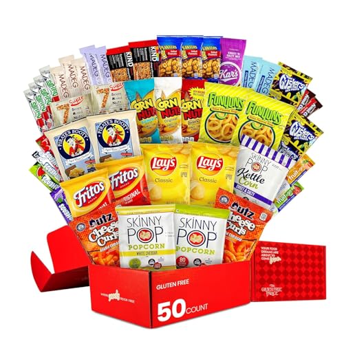 Gluten Free Palace Birthday Snack Variety Box, Gift Basket (50 Count)