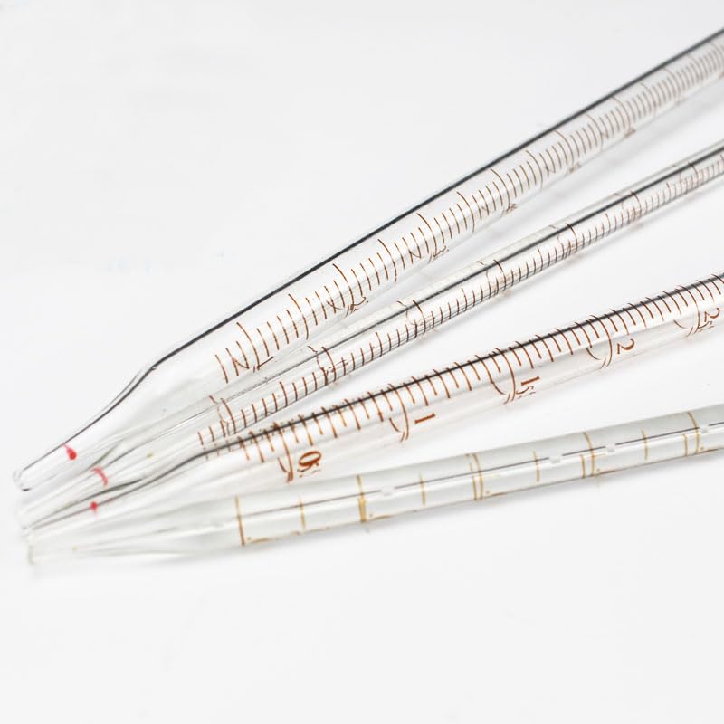 (20 pcs/pack) Glass Transfer Pipette with Measurement Pipette for Laboratory (0.1mL 20 pieces)