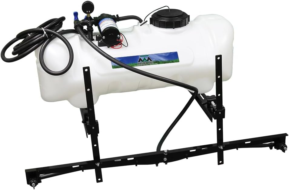 15-Gallon ATV Broadcast Sprayer - 7ft Swath, 2.2GPM, 70PSI Max, Amazon Exclusive