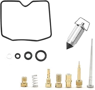 Anxingo Carburetor Rebuild Repair Kit for 1989-2004 Kawasaki Bayou KLF300 4x4 KLF 300