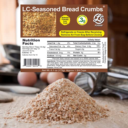 Low Carb Foods Seasoned Bread Crumbs | 100% All Natural Ingredients