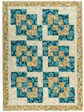 Fabric Cafe PDQ 3-Yard Quilts Bk, None Brown