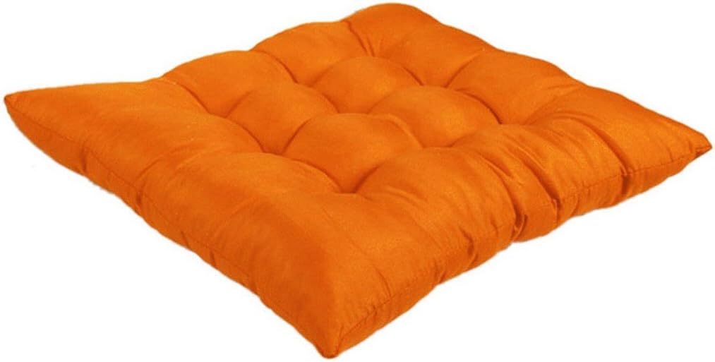 amiene Square Cotton Seat Cushion Buttocks Chair Cushion Pads (Orange)