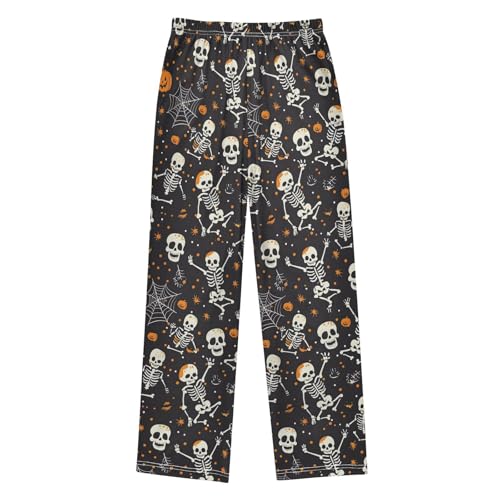 Halloween Pajama Pants Halloween Pattern F Long Sleep Pants Lounge Bottoms2