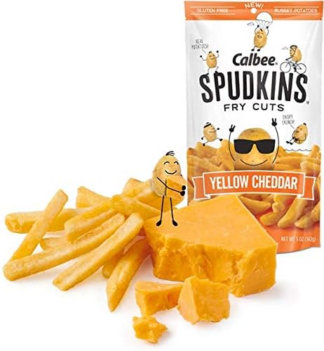 Calbee Spudkins Fry Cuts (Yellow Cheddar) pack of 12