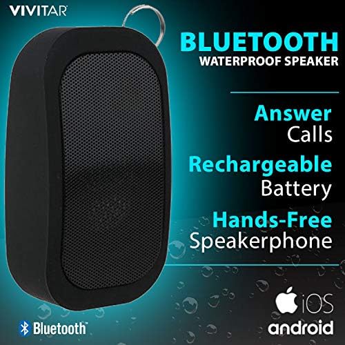 Miniatura 8 de Vivitar Altavoz Bluetooth impermeable - (negro) (VM60013BT-BLK-CVS)