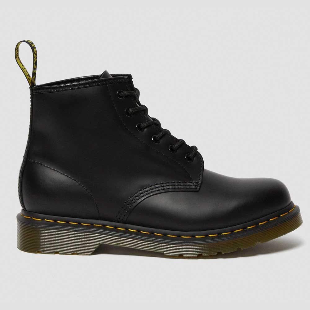 Dr. Martens 101 Smooth Stivaletti con Lacci, Unisex - Adulto, Nero (Black Vintage), 44 EU