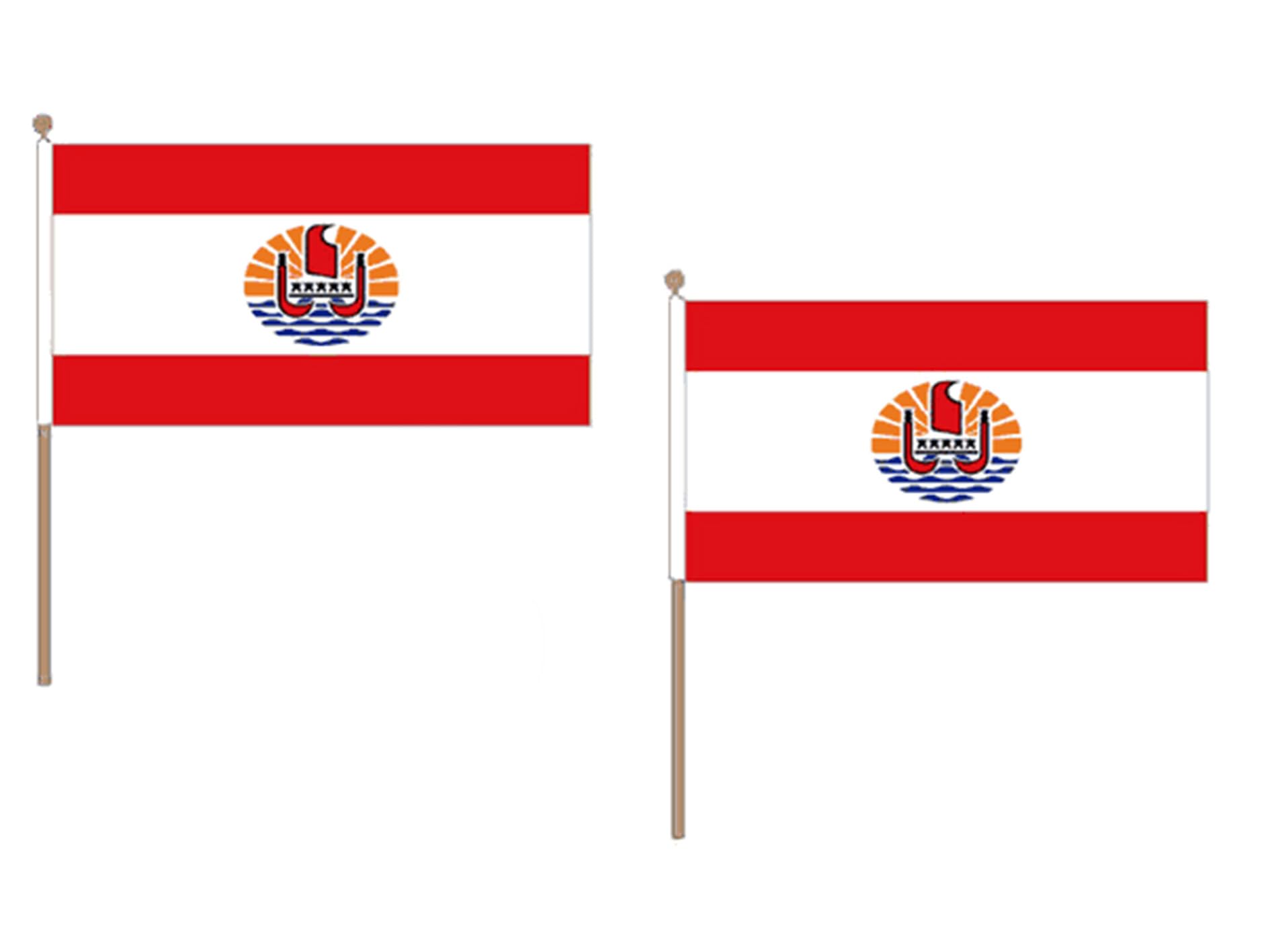 Drapeau Polynésie française 45x30cm pour célébrations et accueil de délégations