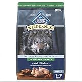 Blue Buffalo Wilderness Adult High-Protein Dry Dog Food with Real Chicken, Grain-Free, Made in the USA with Natural Ingredients, Chicken, 24-lb Bag