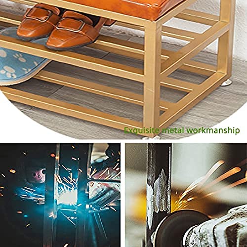 Banc à chaussures rembourré pour optimiser une entrée