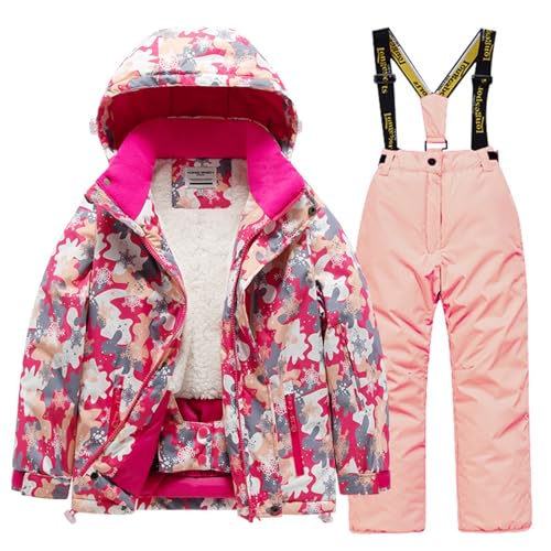 DESIGNO ACCATTIVANTE: La tuta da neve nei vivaci colori rosa e blu assicura una presenza visibile e sicura sulle piste, mantenendo il bambino sempre ben riconoscibile.