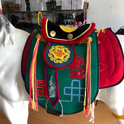 Silla de montar, silla ecuestre silla de montar americana caballo de doma clásica silla de montar occidental Truco de equitación silla de montar de carreras, para ranchos festivales de viajes