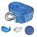 NAMOARLY 6m Boat Winch Strap Heavy-Duty Towing Strap with Attachment for Secure Vehicle Recovery for Cars Trucks and Trailers