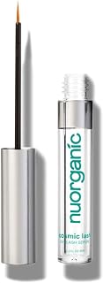 (8ML) - NuOrganic Eyelash Serum Organic Plant Based Stem Cell, Lash Growth Serum (8ML) Thicker, Fuller, Longer Lashes Natural Ingredients with Active Peptides Hypoallergenic, Vegan