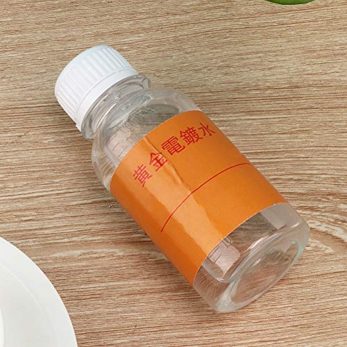 Solución limpiadora de joyas de oro de 24 quilates, solución de enchapado profesional para oro plata platino, líquido de limpieza suave sin productos químicos abrasivos, seguro - imagen 2