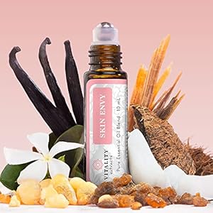 Vitality Extracts Skin Envy – Face Moisturizer Serum, Coconut Oil, Collagen, Vitamin E, Vegan, Frankincense Essential Care, Sandalwood Soothing