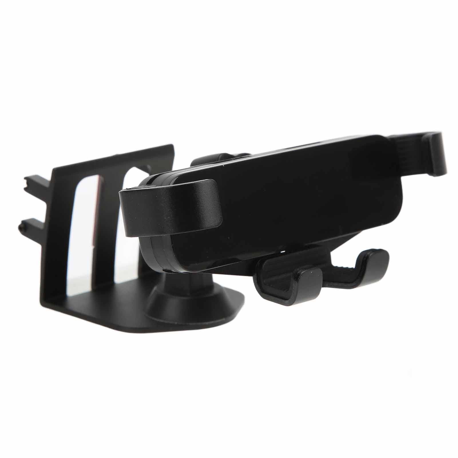 Supporto Telefono Auto, Porta Cellulare per Bocchetta Aria in Lega di Alluminio Nero, Supporto a Clip Universale per Smartphone su Cruscotto e Presa d'Aria Auto 2012-2020