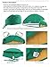 GUOER Women's and Men's Scrub Cap Scrub Hat One Size Multiple Color (Green01P)