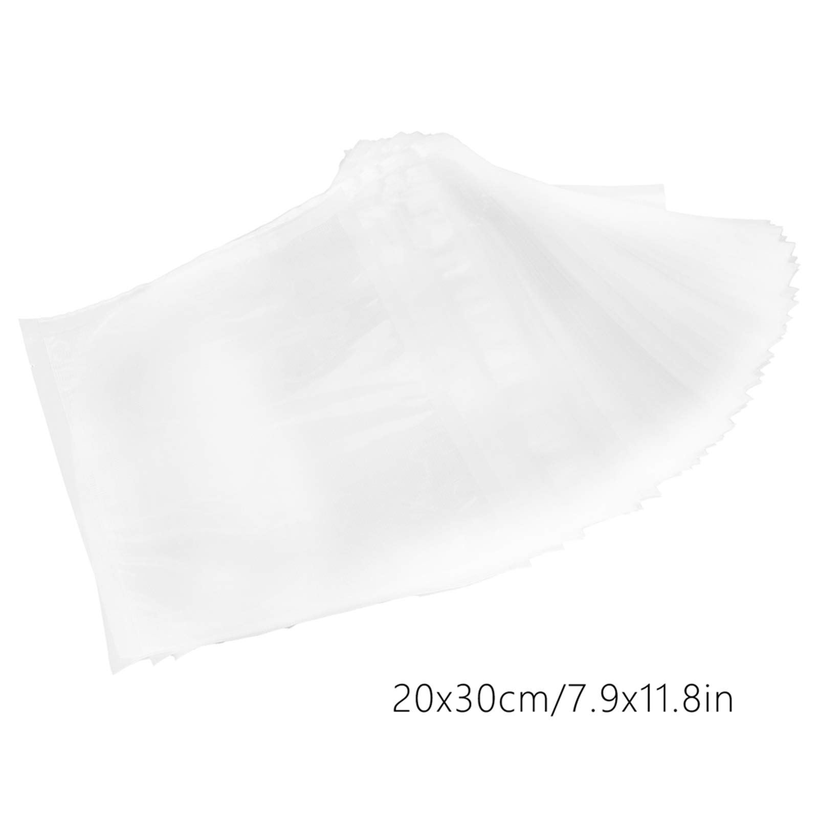 Lot de 100 sacs de conservation sous vide universels et étanches, fabriqués en matériau de qualité alimentaire, pour une utilisation en cuisine. (20 * 30 cm)