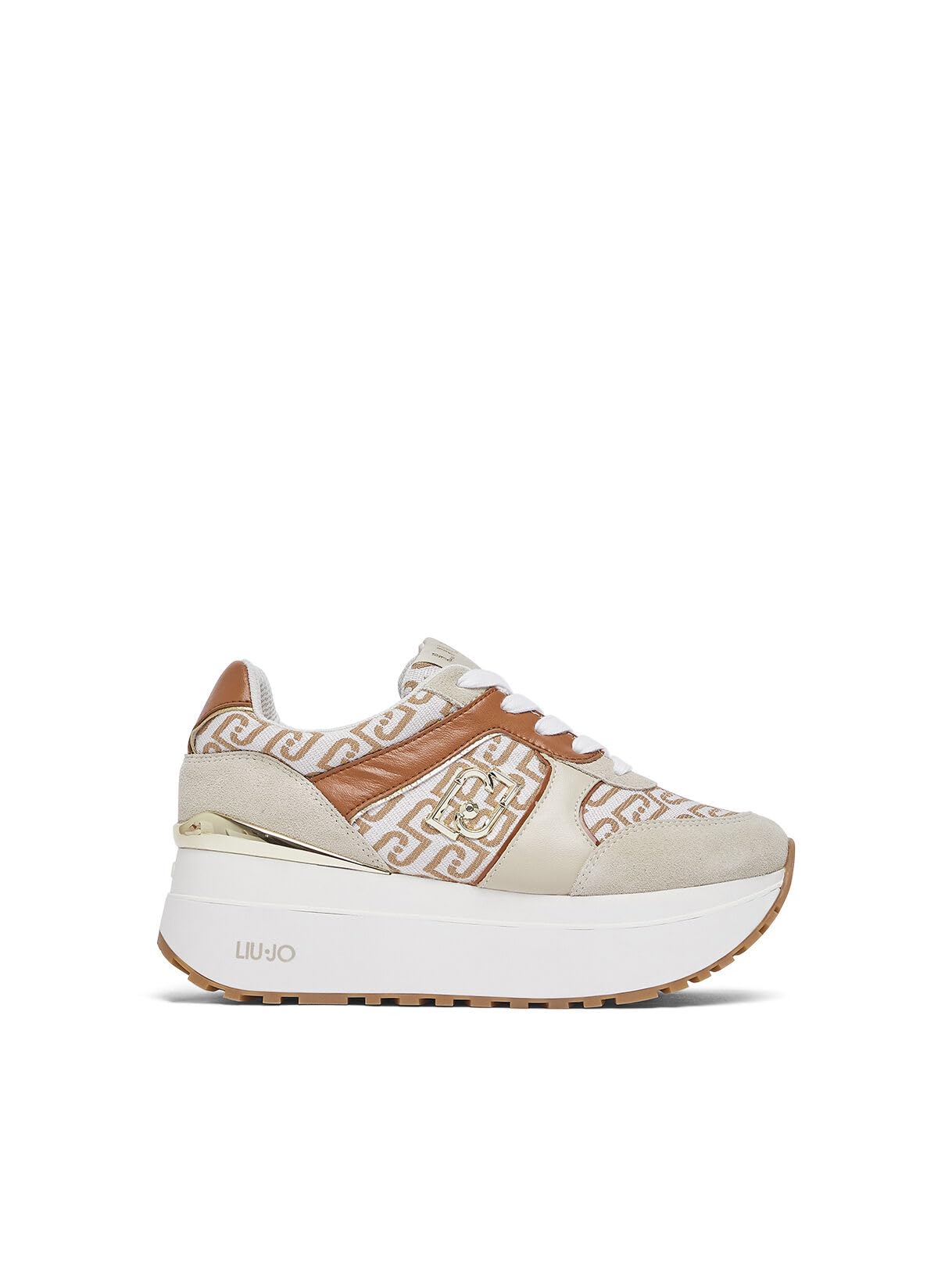 Liu Jo Sneakers Super Platform in Monogram Jacquard