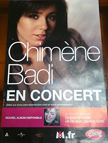 Poster Chimène Badi 40x60 cm parfait pour decorer un salon de passionne