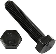 Hexagon Screws DIN 961 M10 x 1 x 40 Fine Thread Approximately to Head - Steel Pack of 2