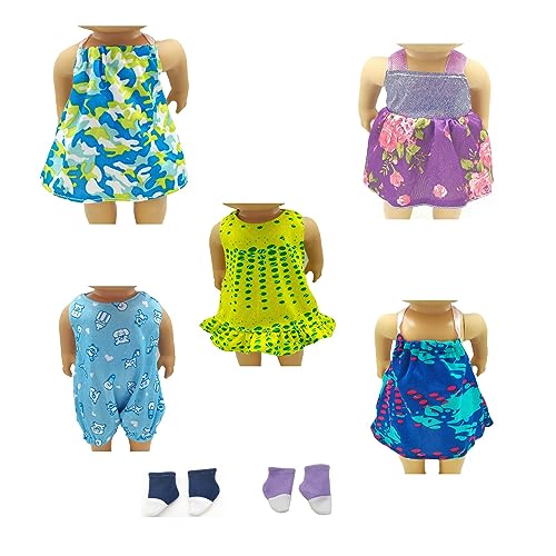 WakaoFeeling Baby Doll Clothes for 10 Inch Alive Dolls,Clothes Shoes for 10-11 Inch Baby Dolls Girl (Finery)