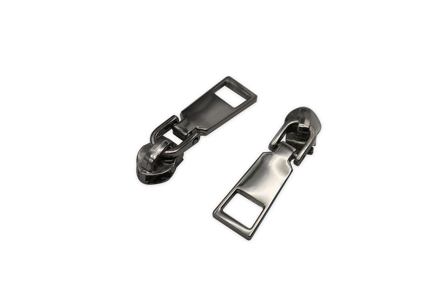 HOLSHUN #5 Zipper Sliders Zipper Pull 30pcs Bulk Heavy Duty Metal Silver Pulls for #5 Nylon Coil Zippers Replacement Luxury Bag Hardware Luggage & DIY