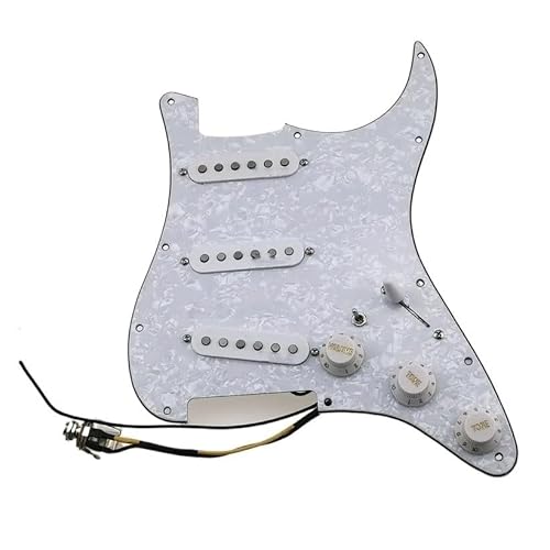 ギターピックアップシングルコイル7ウェイフルロードピックアップガードワイヤーハーネスセットパーツ(01)