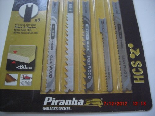 Black+Decker X29205-XJ - Piranha Hcs Madera Jigsaw Hoja Mixta U Caña