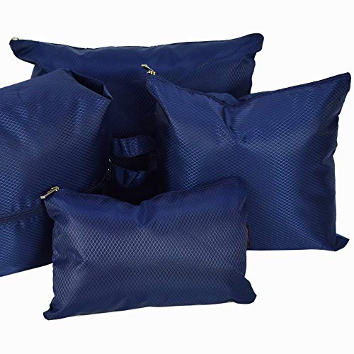 Organizador de Mala Viagem Necessaire Kit 7 Peças Azul Marinho CBRN113661