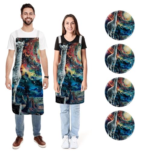 Tabliers de cuisine anti-taches élan étoilé pour protéger vos vêtements