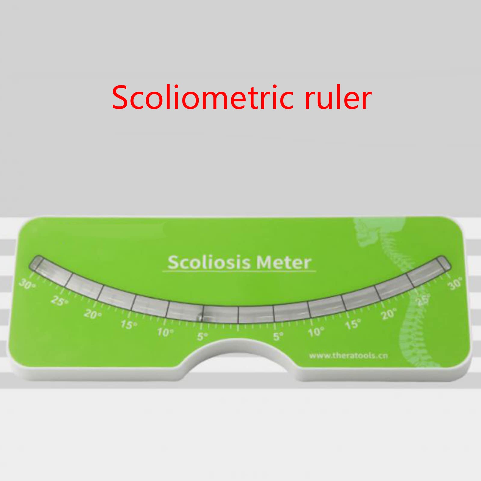 NUOYAQI Back And Spine Scoliosis Diagnosis Tools 0-30° Scoliosis Test Meter Measurement Tools Scoliometer For Adults Children Scoliometer For Scoliosis Evaluation 0-30°