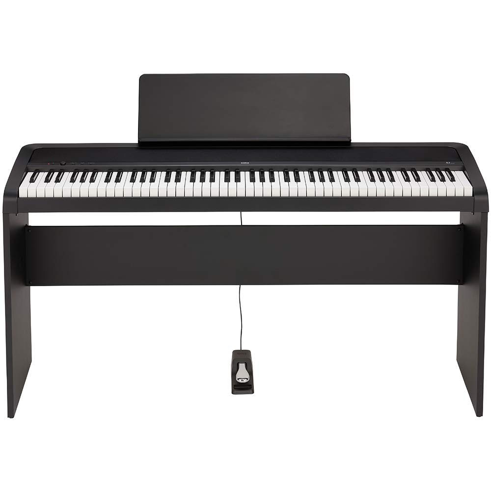 Amazon | KORG 電子ピアノ B2 BK 88鍵 ブラック 専用スタンドセット 