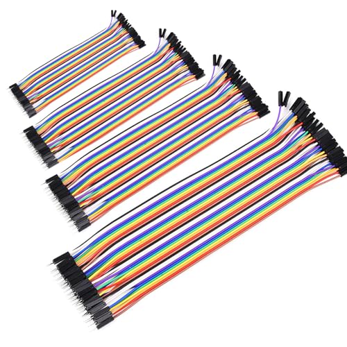 Leloco Dupont Jumper Kabel Set 160PCS 10/20/30/40cm Mehrfarbige Jumper Wire mit Dupont Stecker für Arduino Raspberry Pi & ElektronikprojekteMännlich zu Female