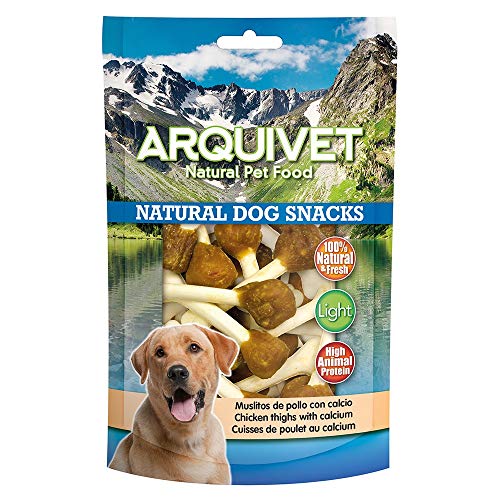Arquivet Muslites de Poulet avec Calcium 100 g - Snacks pour Chiens 100% naturels - Chuches, récompenses pour Chiens - Produit Light Arquivet Muslites de Poulet avec Calcium 100 g - Snacks pour Chiens 100% naturels - Chuches, récompenses pour Chiens - Produit Light