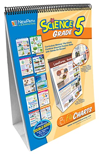Image of NewPath Learning - 34-5001 10 Piece Science Curriculum Mastery Flip Chart Set, Grade 5