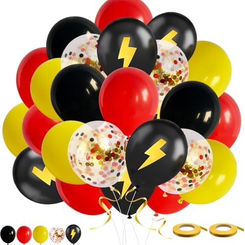 Lot de 50 ballons en latex à confettis pour fête d'anniversaire, ...