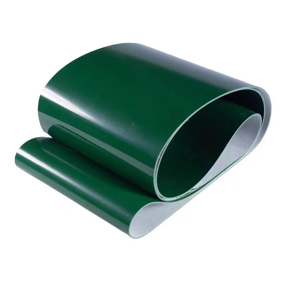 PVC zielony przenośnik taśmowy przekładnia 20002400 mm szerokość obwodu 5070 mm grubość 15 mm 2050 mm długość 1 mm gruby ciężki Du do użytku przemysłowego