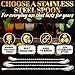 4 Pcs Bar Spoon Cocktail Mixing – Stirs Deep Glasses All the Way to the Bottom, Even Mixing & Easy Drink Layering – 12'' Long Balanced Stainless Steel Cocktail Stirrers for Drinks with Twisted Handle