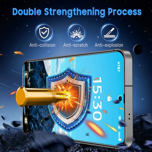 Image of Uyiton for Samsung Galaxy S25 Plus /S24 Plus Matte Screen Protector | Ultrasonic Fingerprint Support Anti- Glare 9H Tempered Glass Scratch-Resistant Bubble-Free, 2 Pack