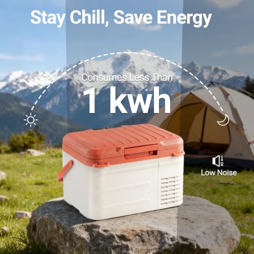 Image of Erivess 12v Refrigerator 11 Quart, -4F-68F, Electric Cooler for Car